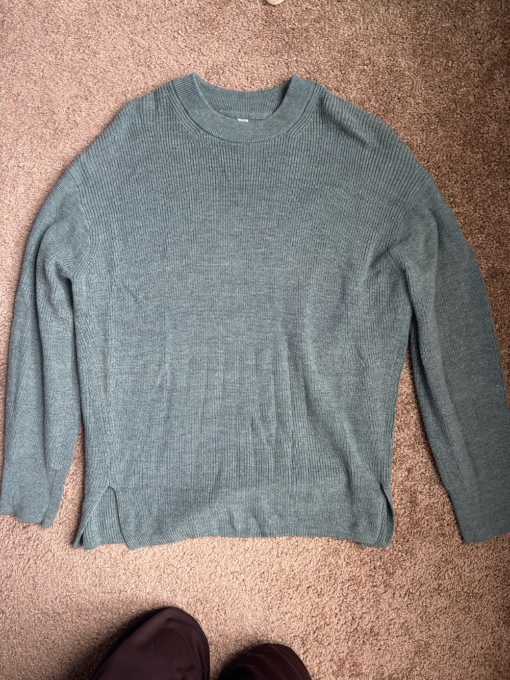Women's Crewneck Lightweight Knit Sweater - Sage Green